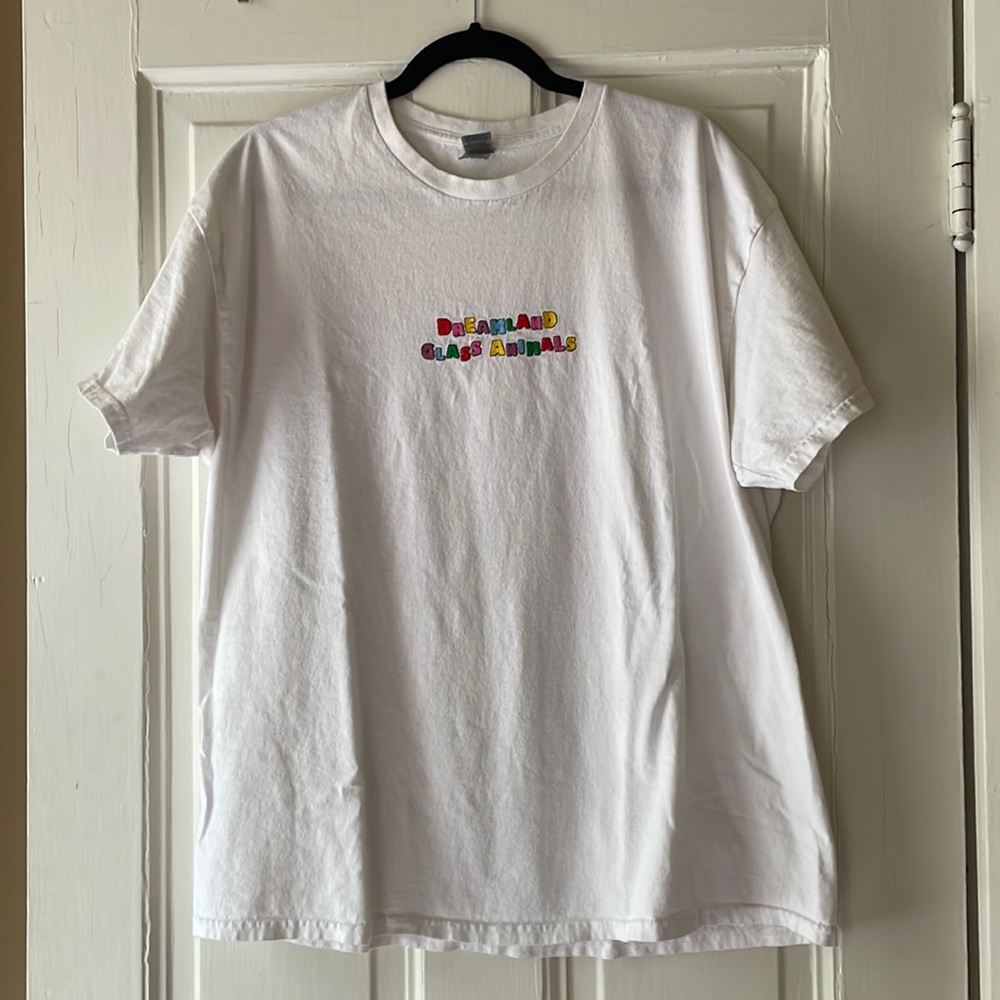 glass animals embroidered cotton t-shirt limited edition
